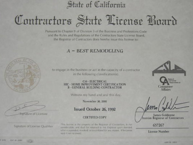 Contractors State License Board